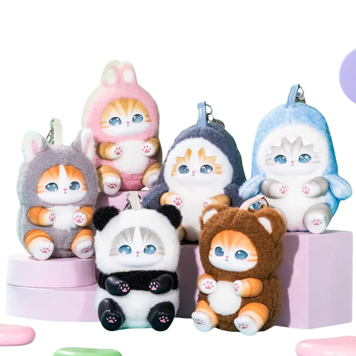 Mofusand Kiramekko Fluffy Kittens Plush Blind Box | Cute Mofusand Kiramekko Fluffy Kittens Plush Blind Box | Cute