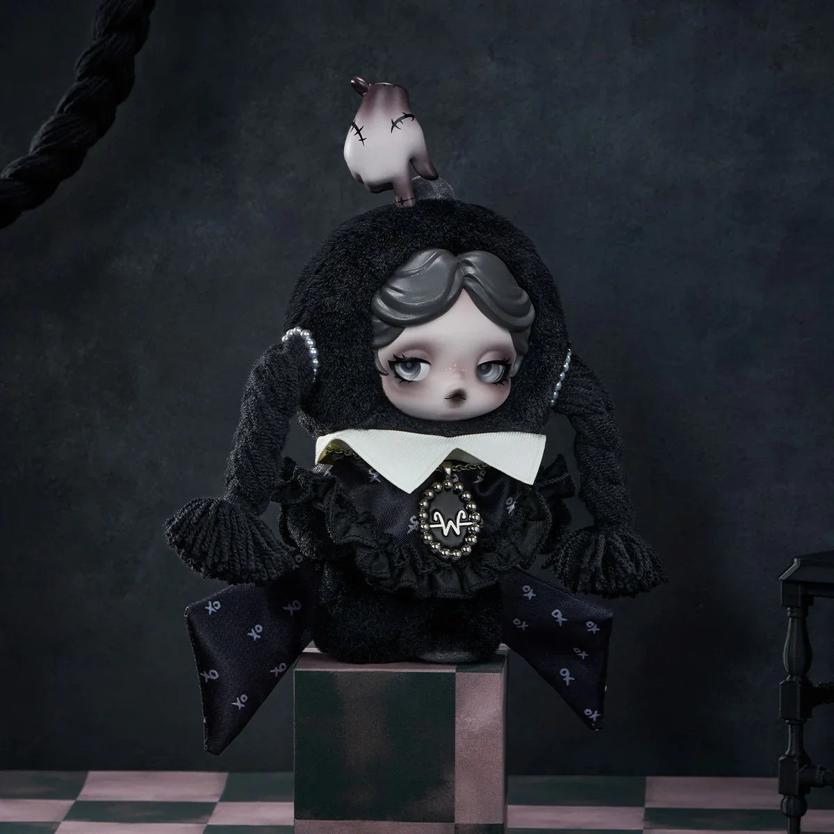 SKULLPANDA × Wednesday Plush（Classic Dress Version） – ri-son