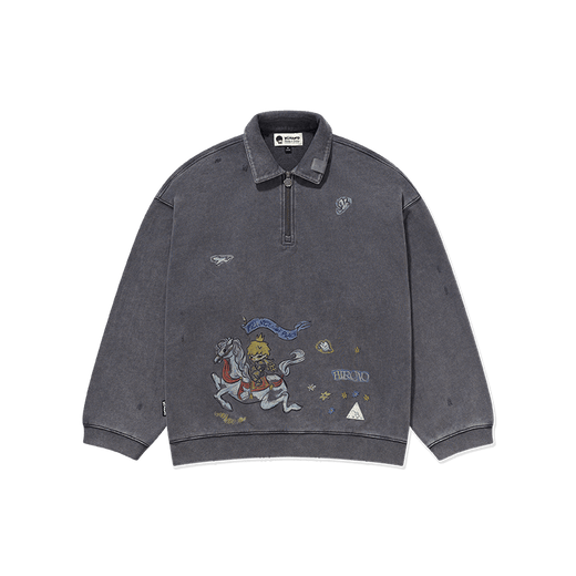 Hirono half zip sweatshirt front
