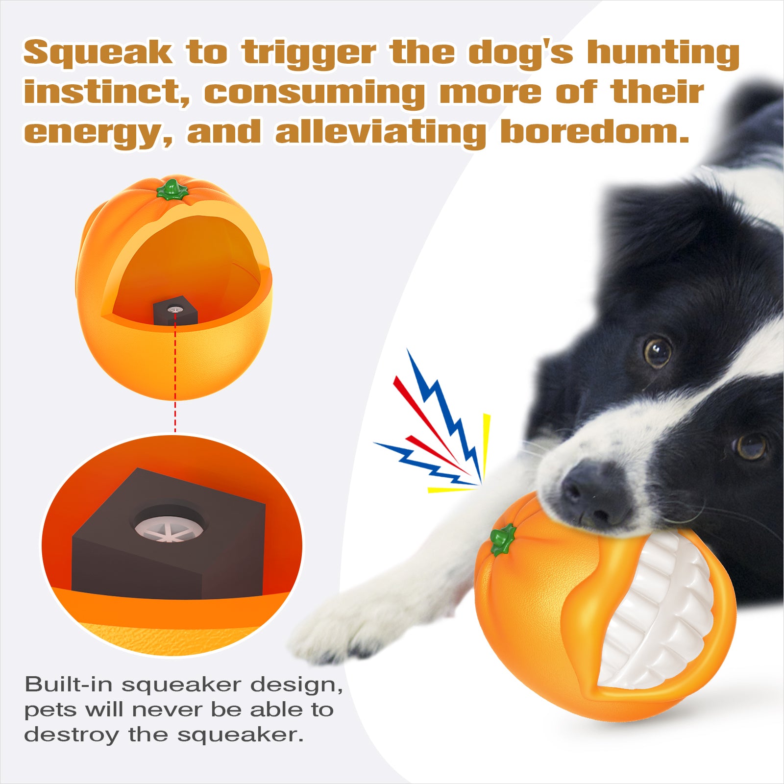 Orange Dog Chew Toys for Aggressive-Chewers