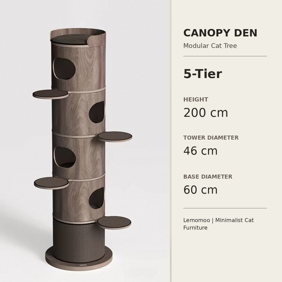 Canopy Den Modular Wooden Cat Tree