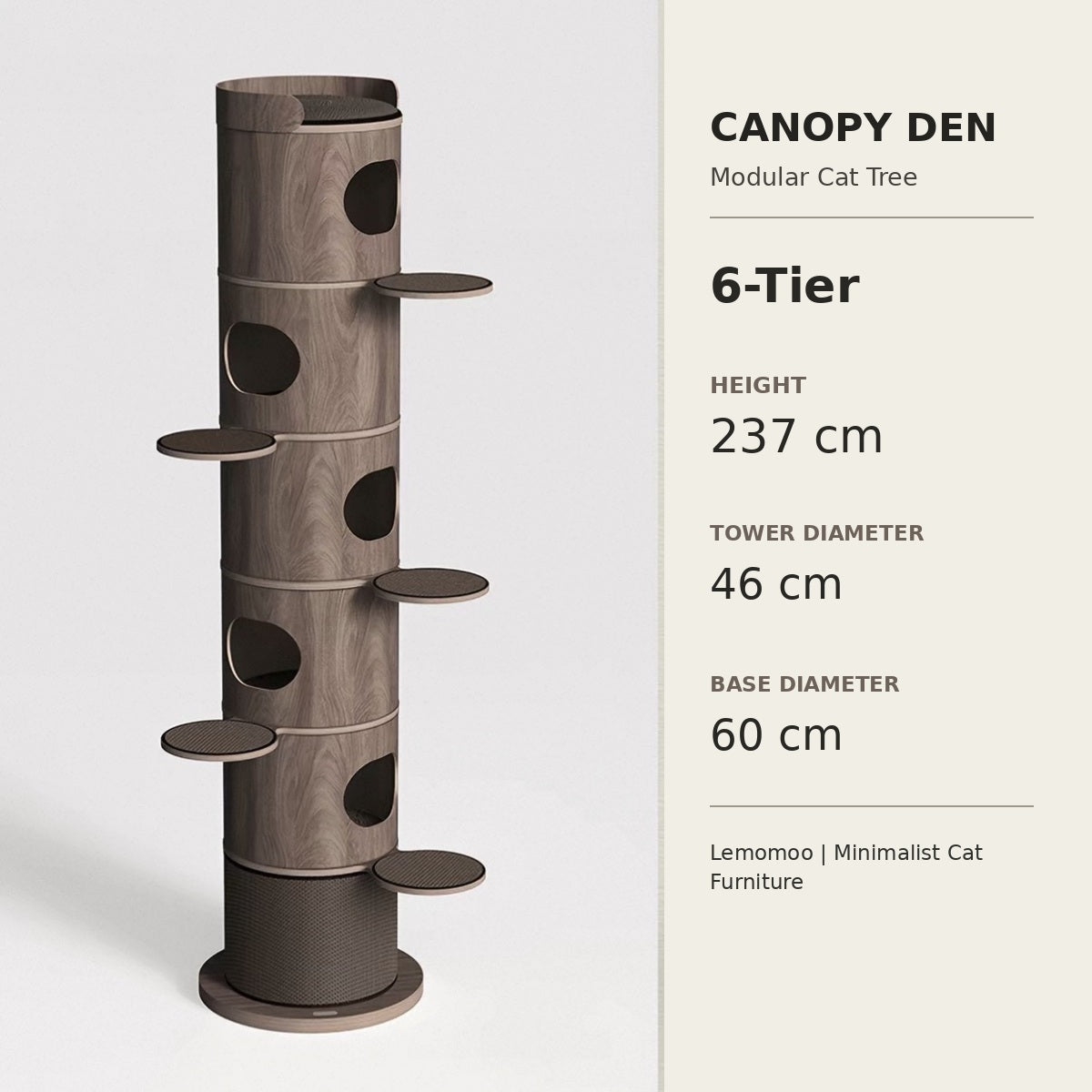Canopy Den Modular Wooden Cat Tree