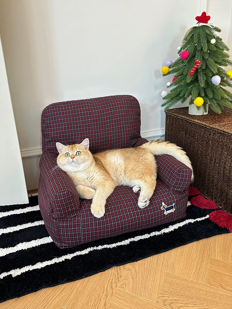 British Fabric Cat Sofa