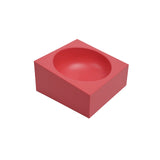 Red Square Bowl(+free stainless steel bowl)