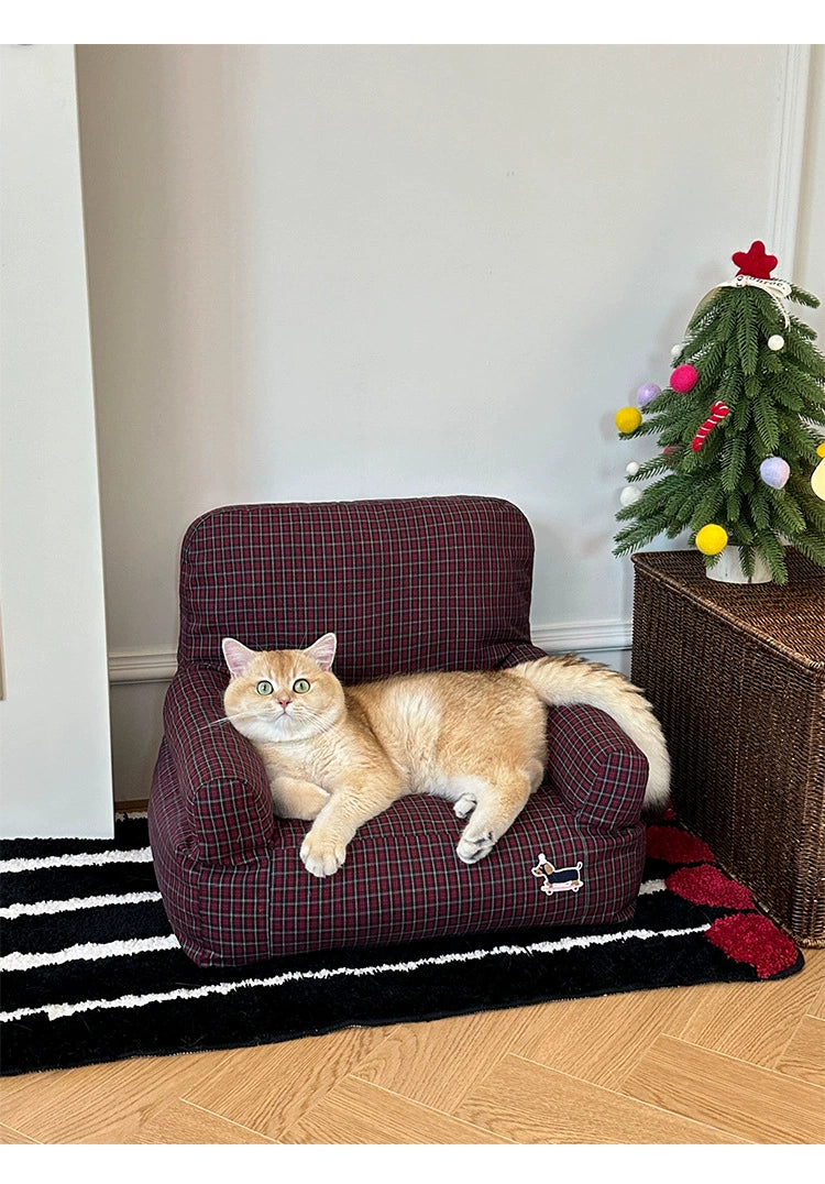 British Fabric Cat Sofa