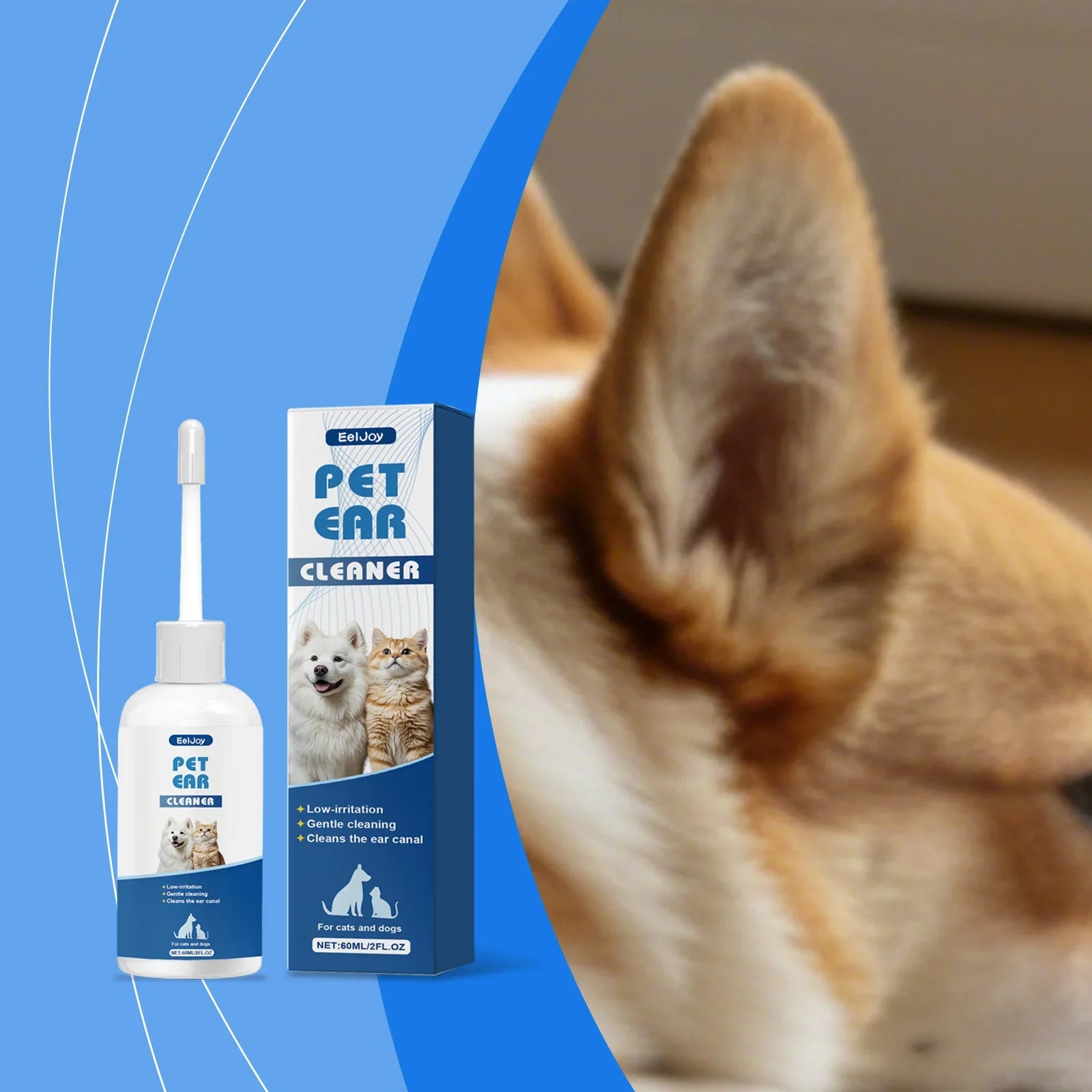 EelJoy Natural Plant GredientPet Ear Cleaner