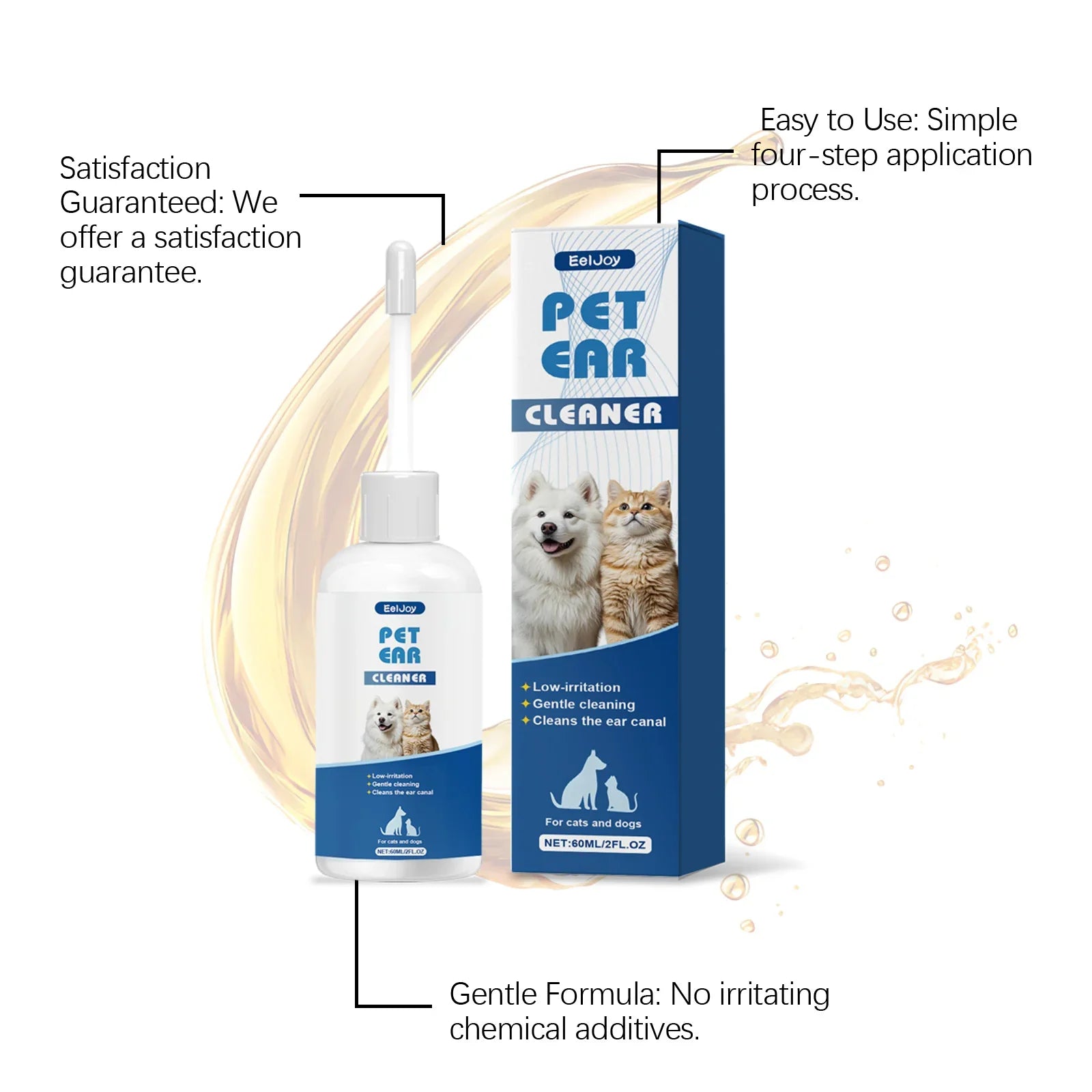 EelJoy Natural Plant GredientPet Ear Cleaner