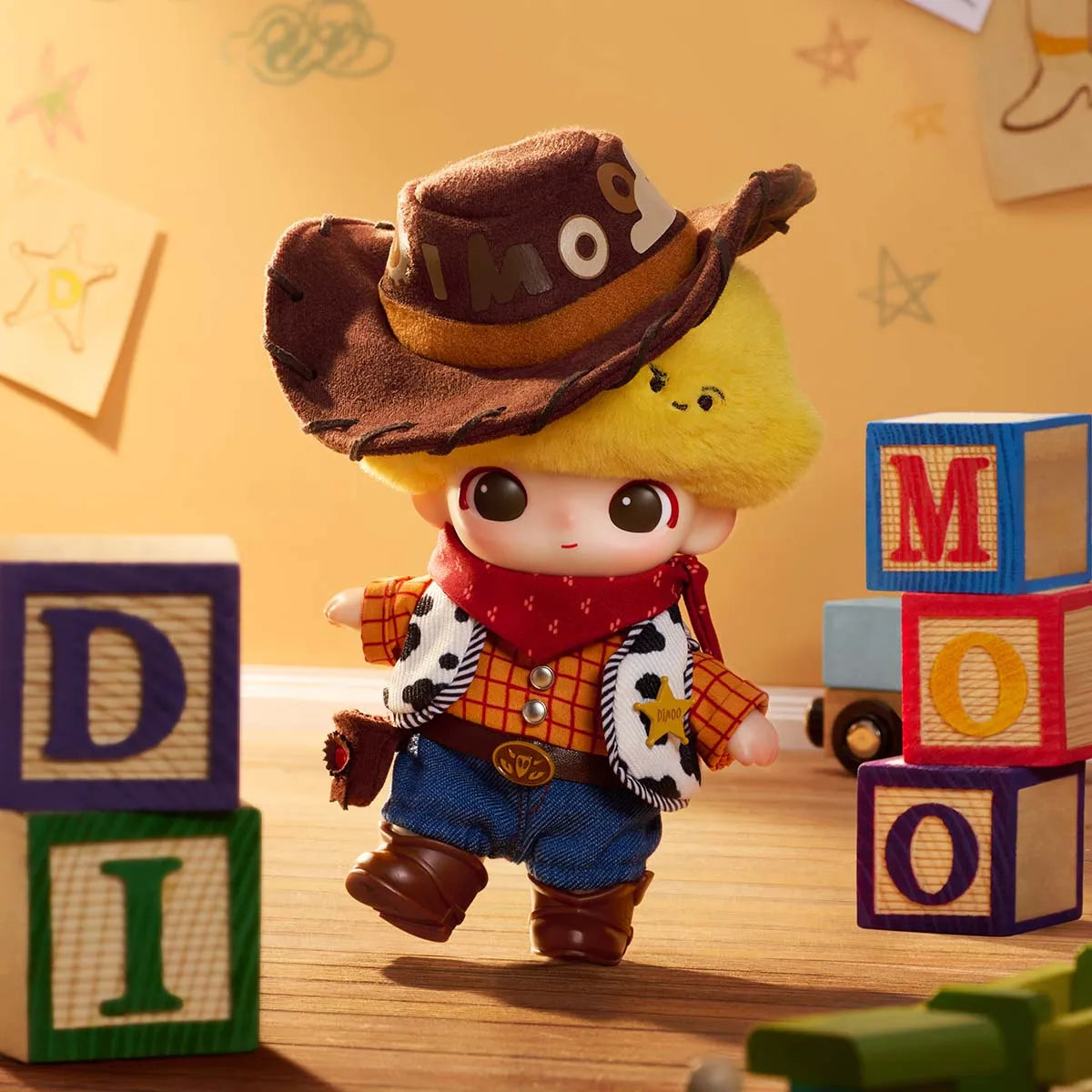 POP MART DIMOO WORLD × PIXAR Series Vinyl Plush Pendant Blind Box