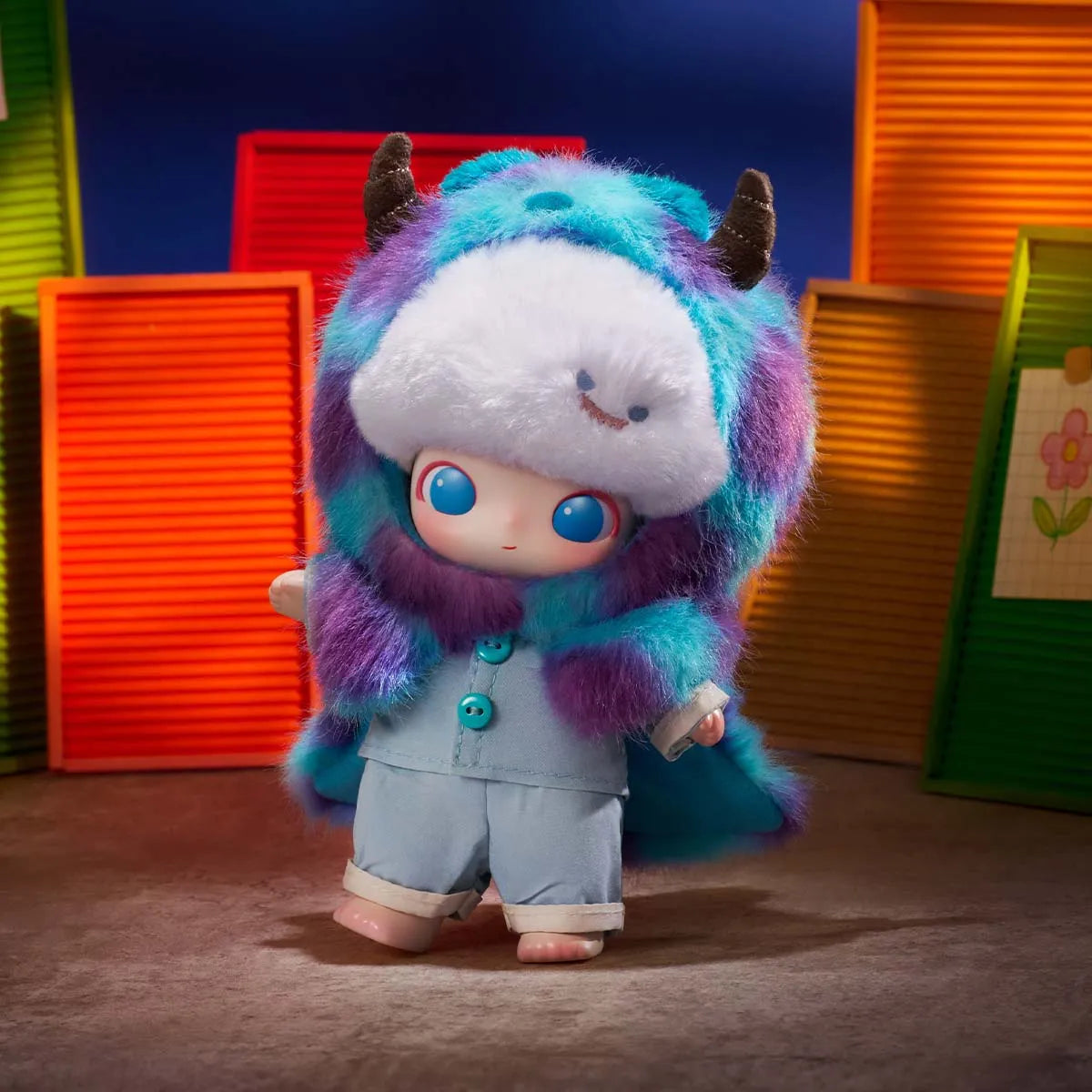 POP MART DIMOO WORLD × PIXAR Series Vinyl Plush Pendant Blind Box