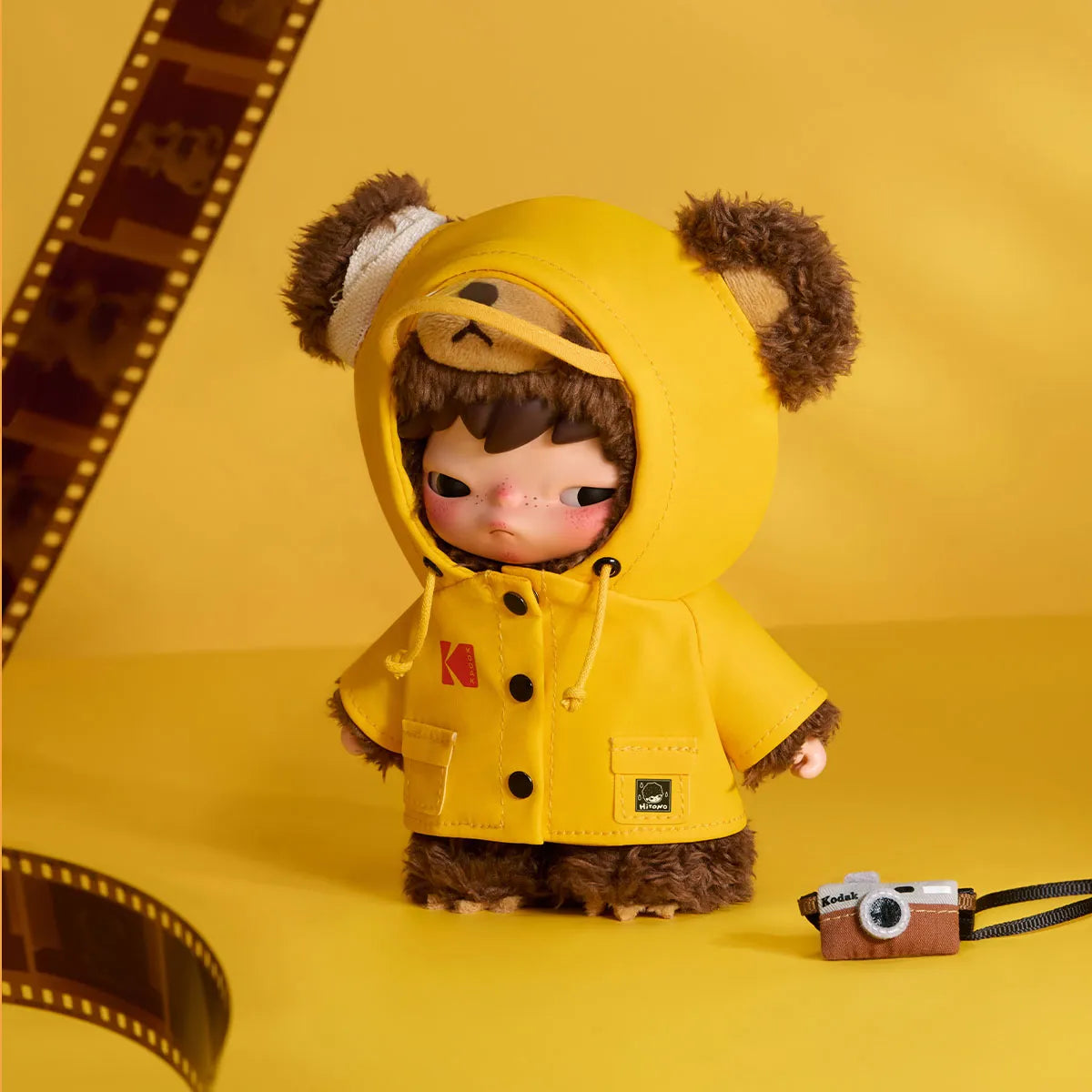 Hirono x Kodak Click Bear Plush Doll Pendant