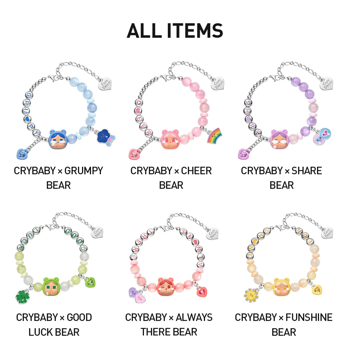 CRYBABY × Care Bears Series - Bracelet Blind Box