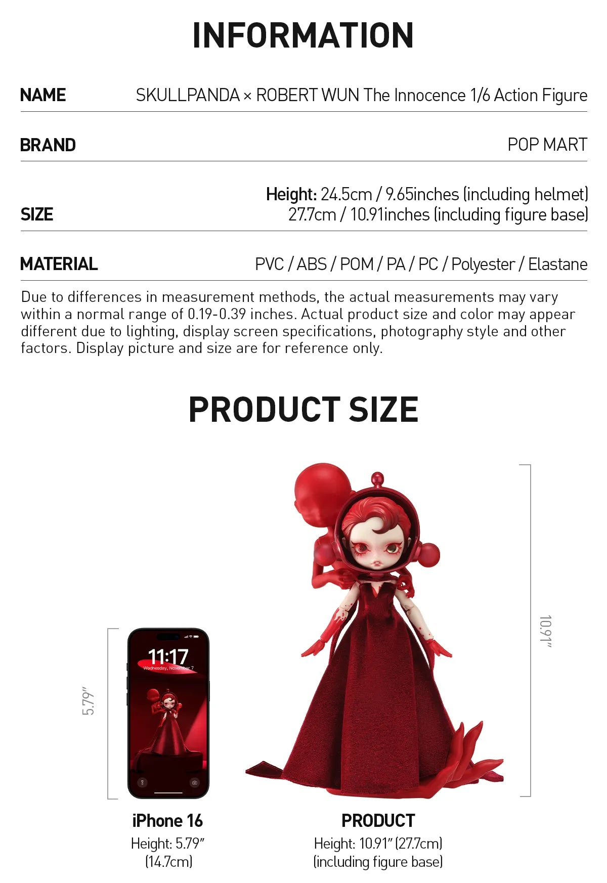 SKULLPANDA × ROBERT WUN The Innocence 1/6 Action Figure