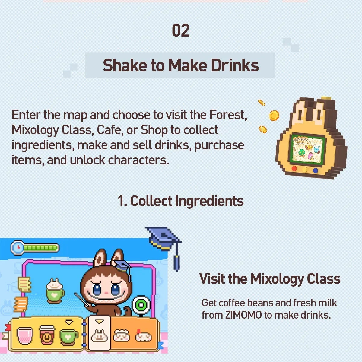 THE MONSTERS Shake A Drink Gaming Handheld