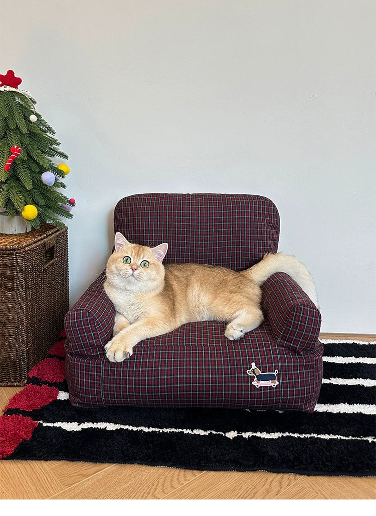 British Fabric Cat Sofa