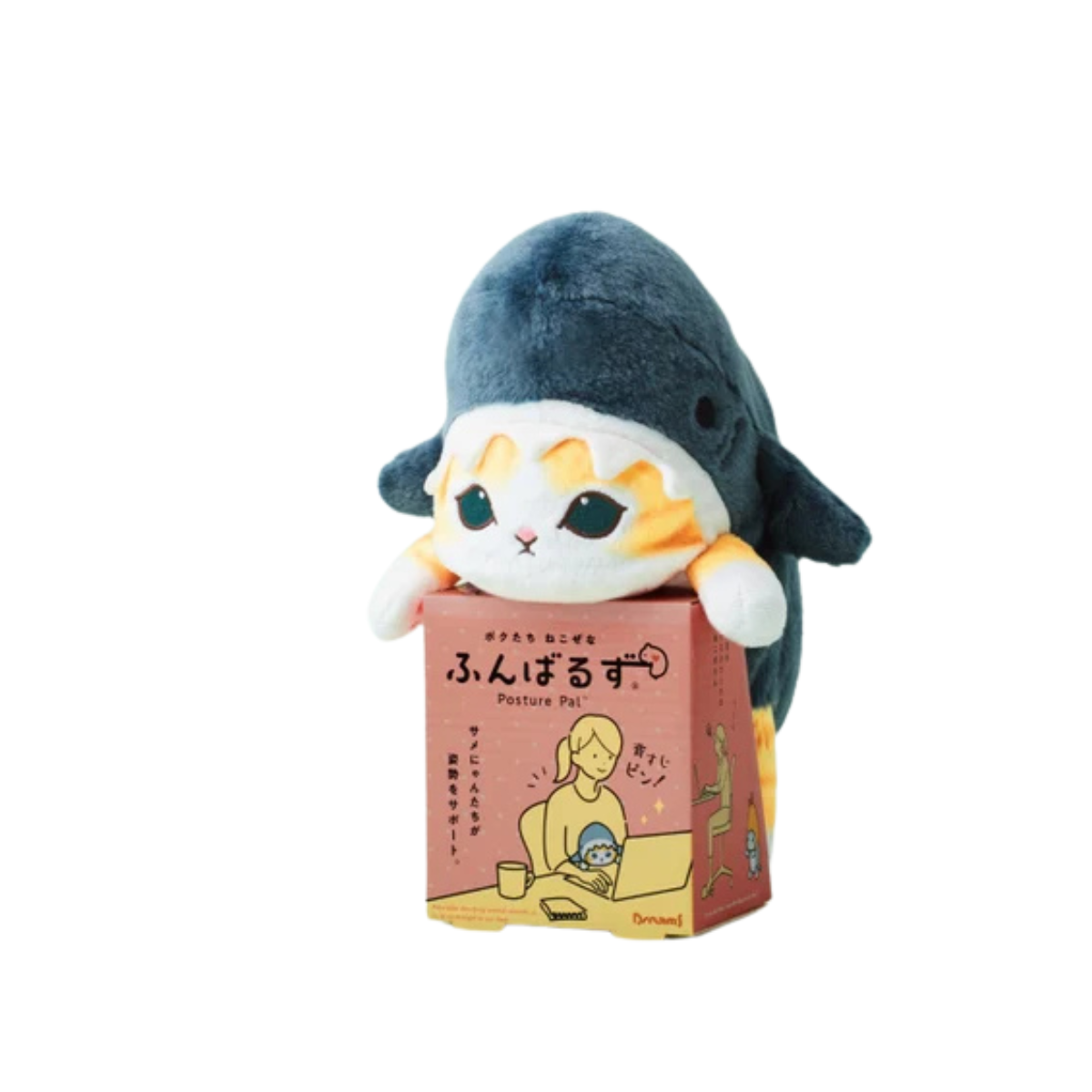 Mofusand Posture Pal Plush – Shark Meow & Shrimp Meow