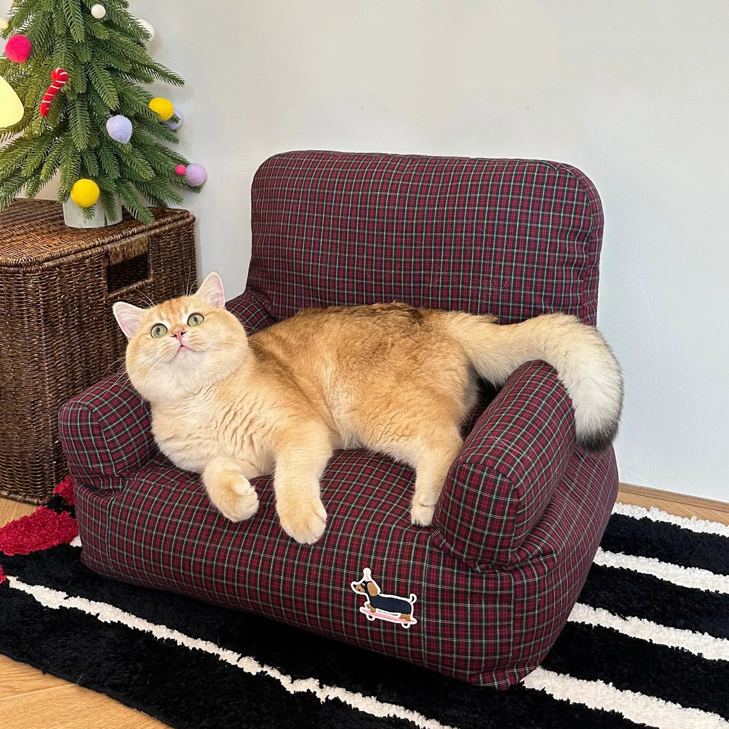 British Fabric Cat Sofa