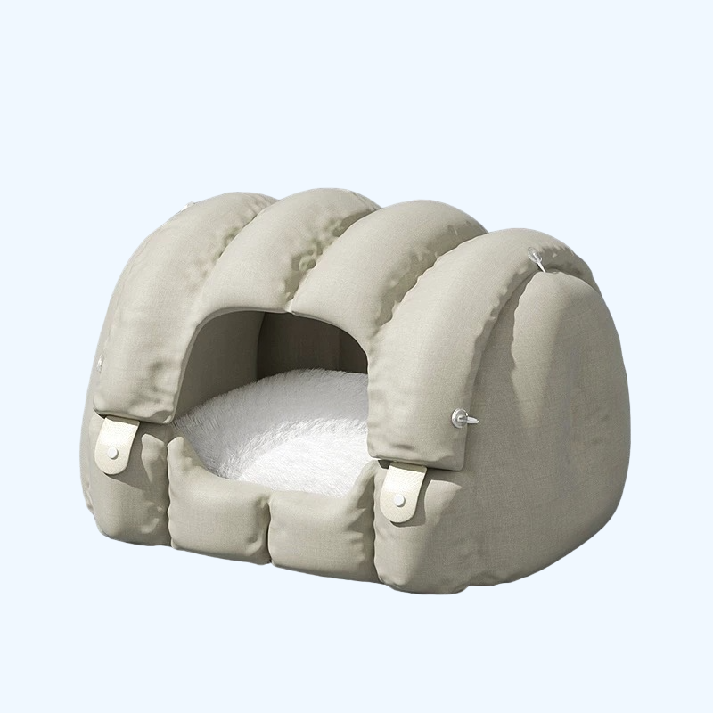 Reversible All Season Cat Covered & Opened Beds