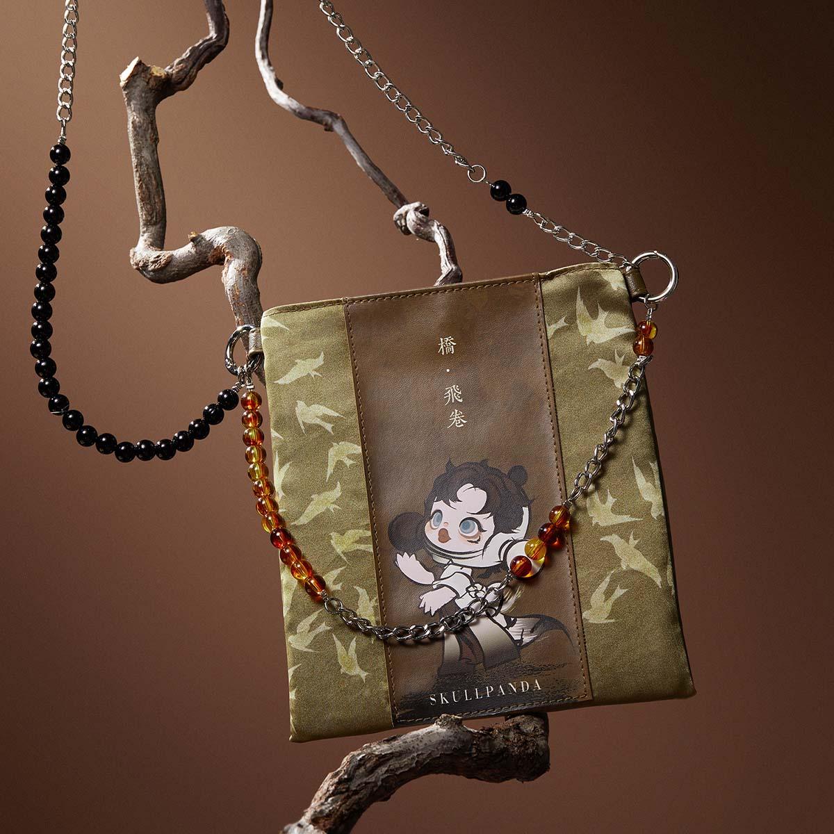 SKULLPANDA The Ink Plum Blossom Series-Bead String Mini Bag