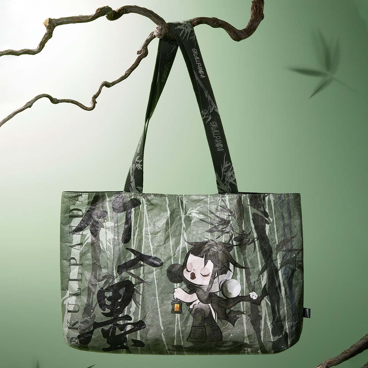 SKULLPANDA The Ink Plum Blossom Series-Tote Bag