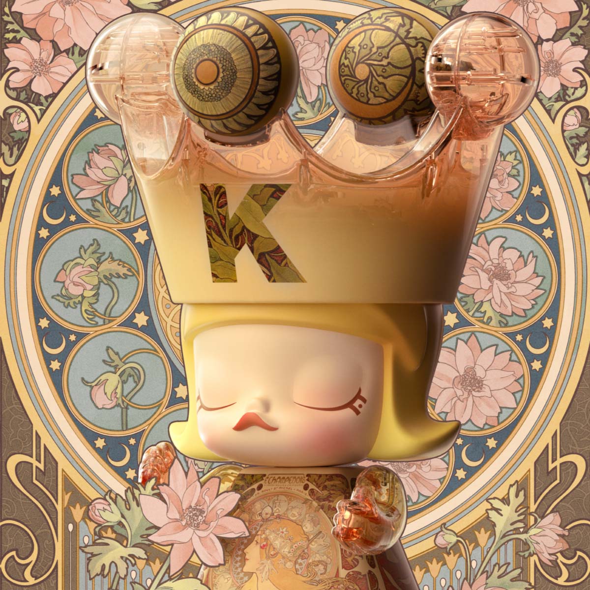 MEGA ROYAL MOLLY 400% Mucha·Zodiac