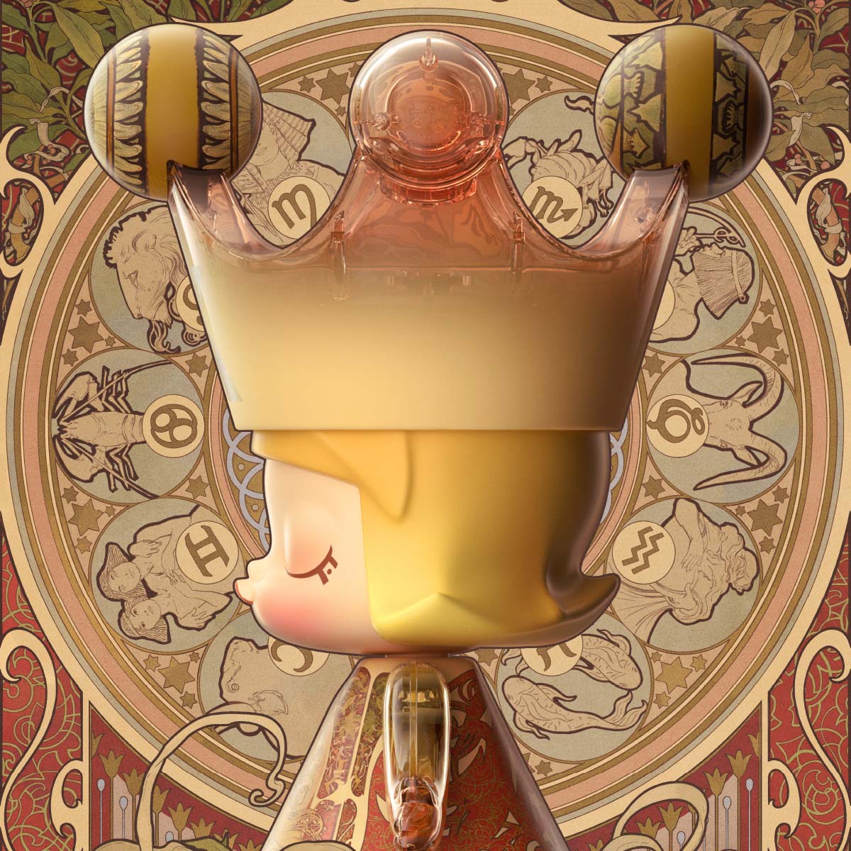 MEGA ROYAL MOLLY 400% Mucha·Zodiac