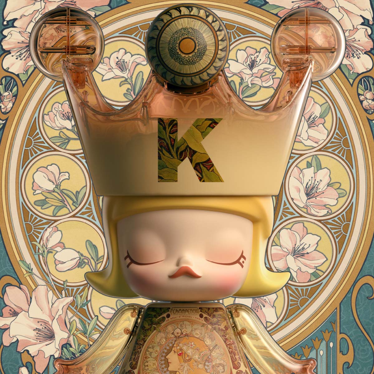 MEGA ROYAL MOLLY 400% Mucha·Zodiac