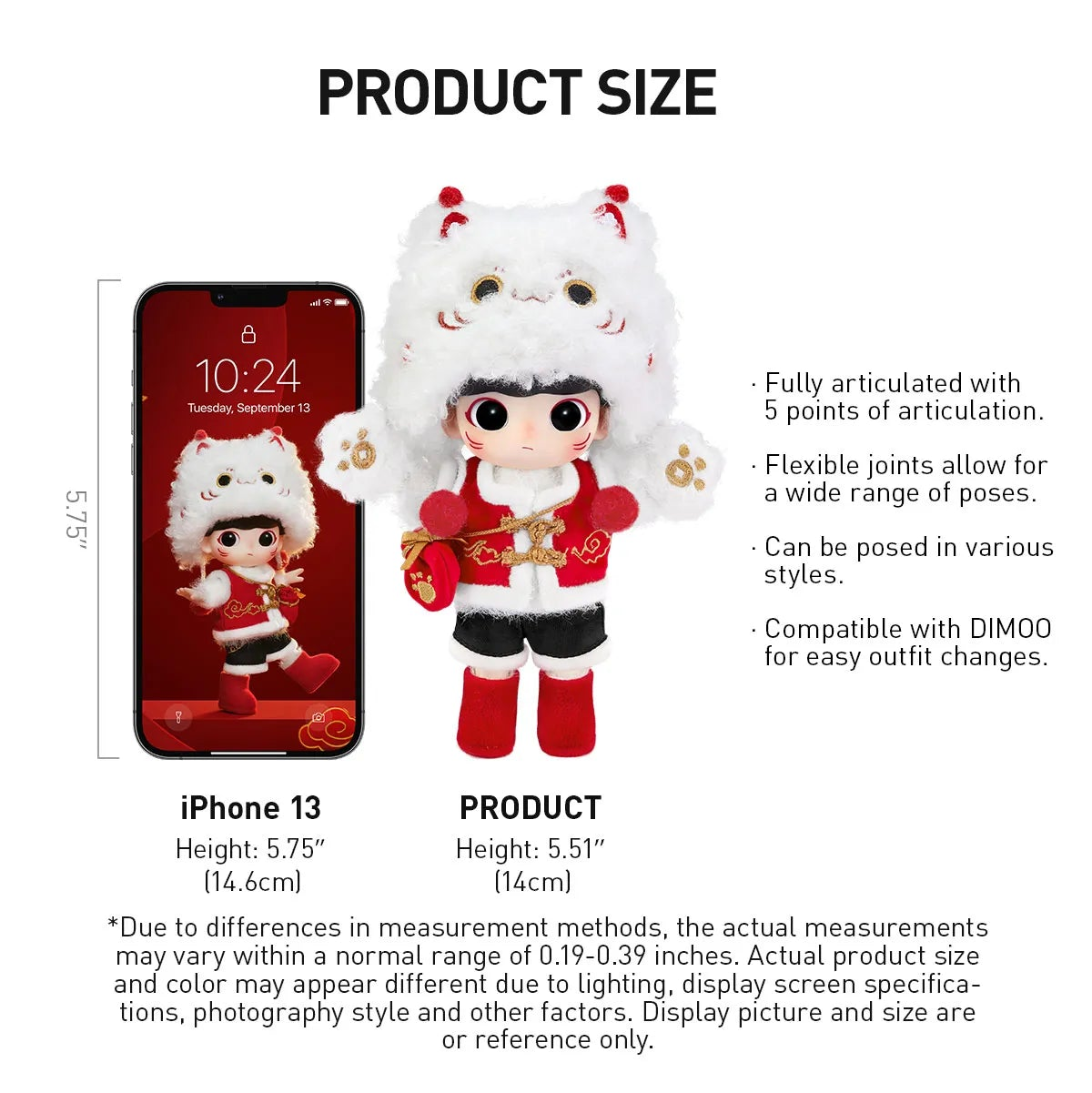 DIMOO Fortune Cat Action Figure