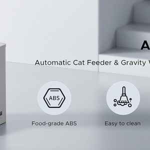 All(Wet&Dry)-in-One Automatic Cat Feeder  - 4L Water and 5L Food Dispenser for Cats R-F03 - ri-son