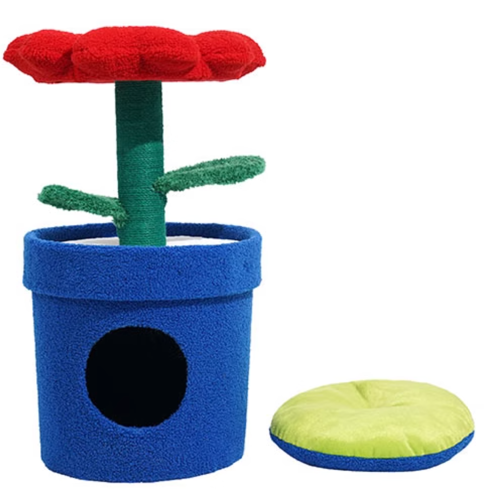 Zeze Pet|Rich Flower Cat Tree For Resting and Playing - ri-son