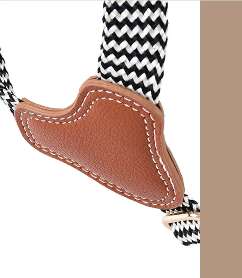Luxury Leather & Fabric Dog Harness