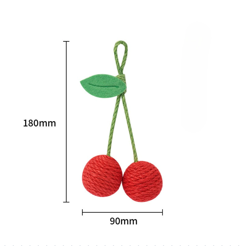 Zeze Sisal Fruit Cat Toy Ball,Cat Teaser Toy,Cat Scratching Toy - ri-son