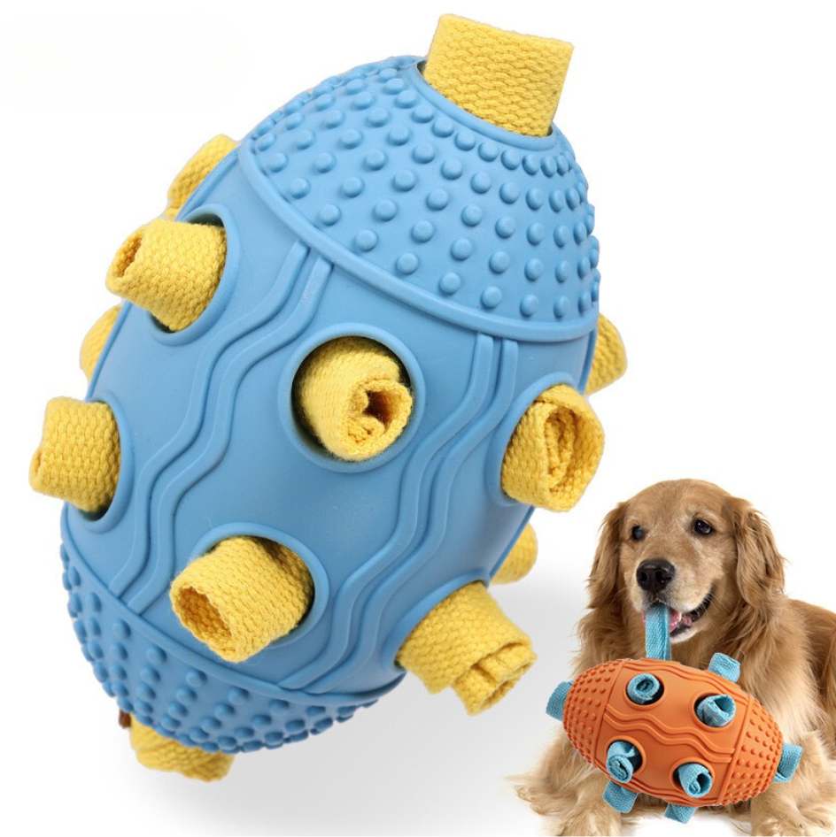 Snuffle Rugby Slow Feeder Dog Interactive Toy