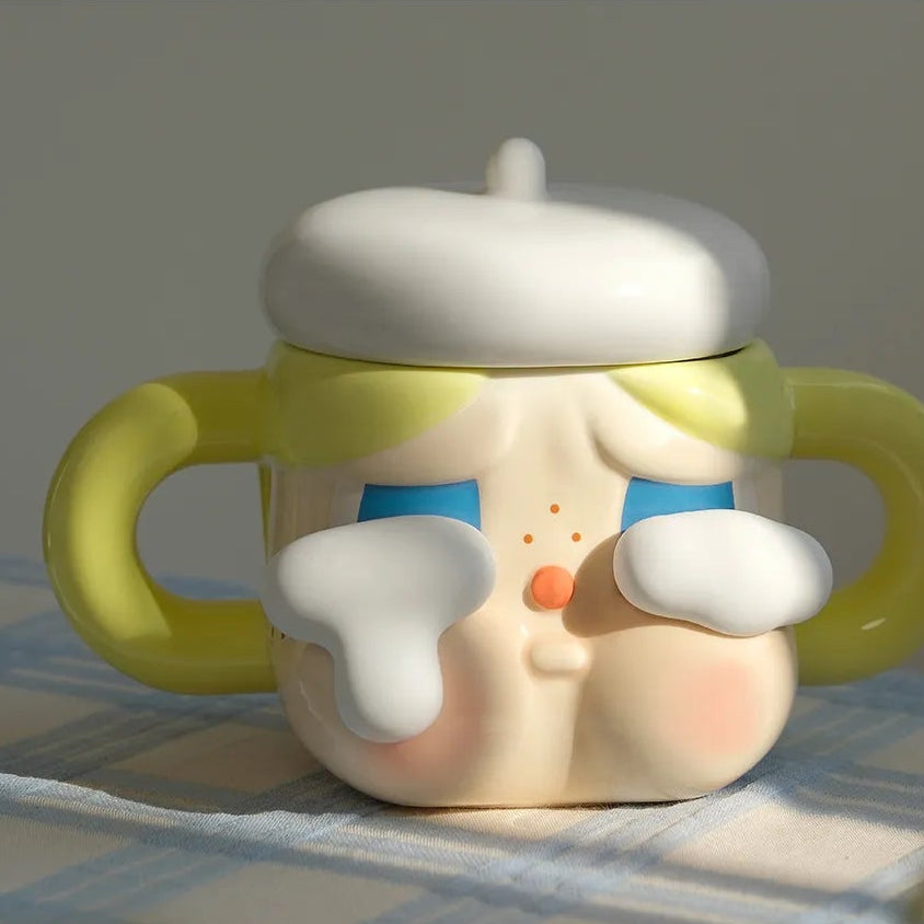 CRYBABY Sad Club Series Ceramic Cup (Golden & Brown)