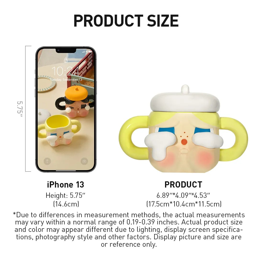 CRYBABY Sad Club Series Ceramic Cup (Golden & Brown)