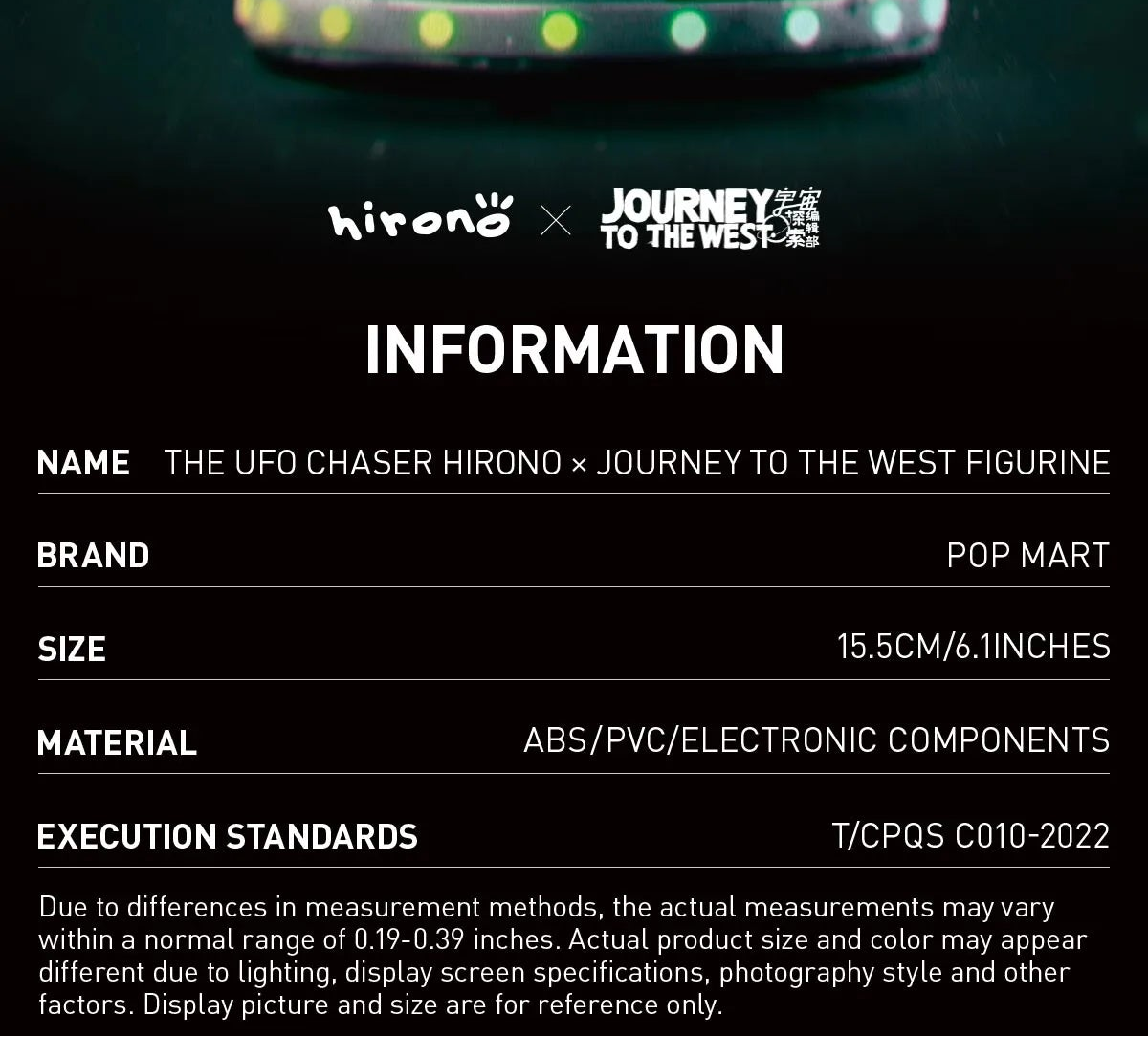 Character from 'Journey to the West' on a dark background with product details.