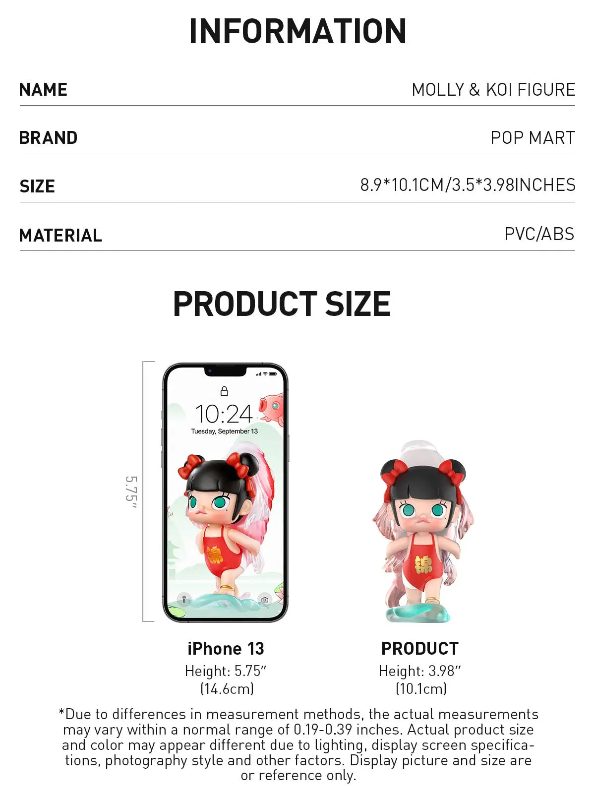 POP MART MOLLY Koi Hold You Tight Figure – 2024 Limited Edition