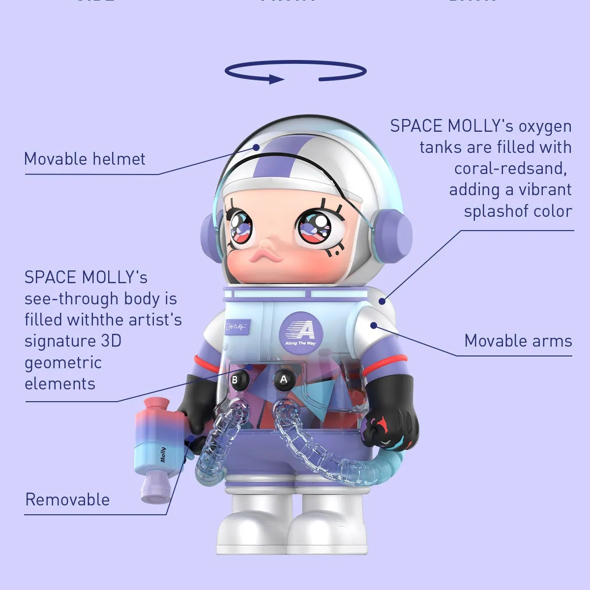 POP MART MEGA SPACE MOLLY 400% Louis De Guzman Figure