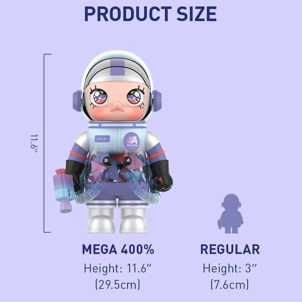 POP MART MEGA SPACE MOLLY 400% Louis De Guzman Figure