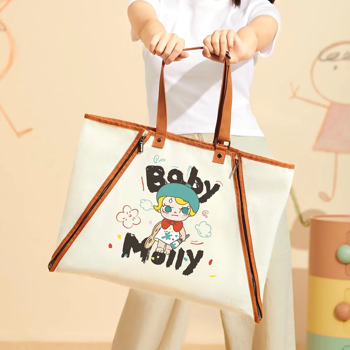 POP MART Baby Molly When I Was Three! Series Shoulder Bag
