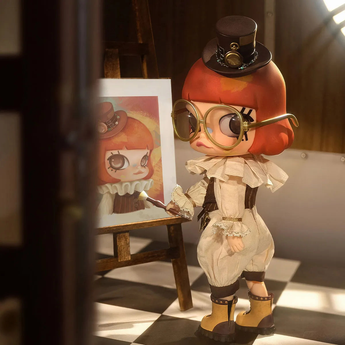 POP MART MOLLY Victorian Painter 1/8 Action Figure