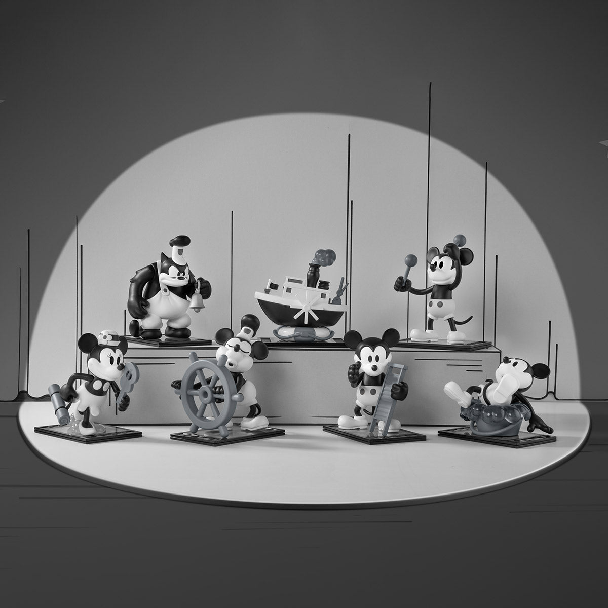 POP MART Disney Steamboat Willie Series Figures