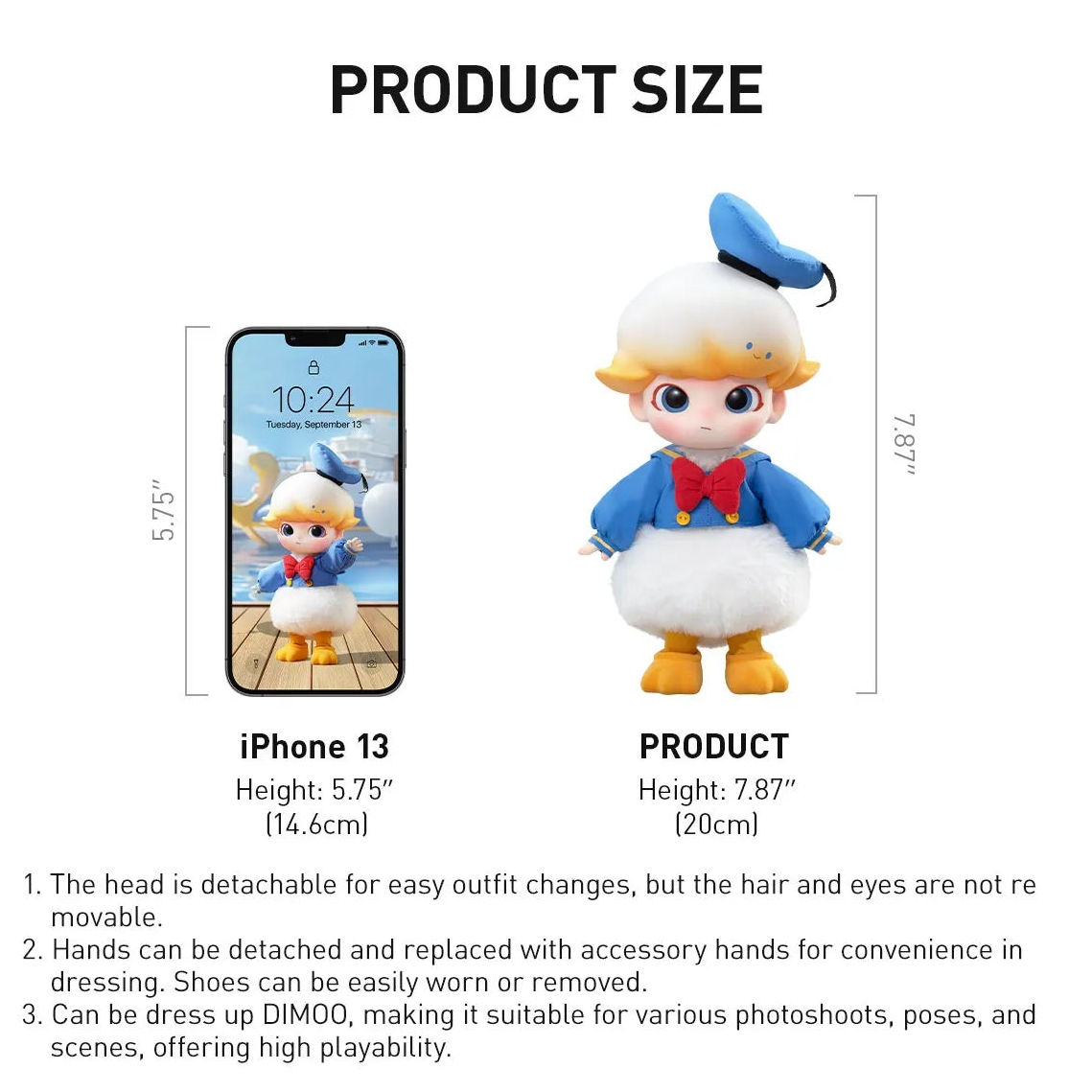 DIMOO Donald Duck 1/8 Action Figure