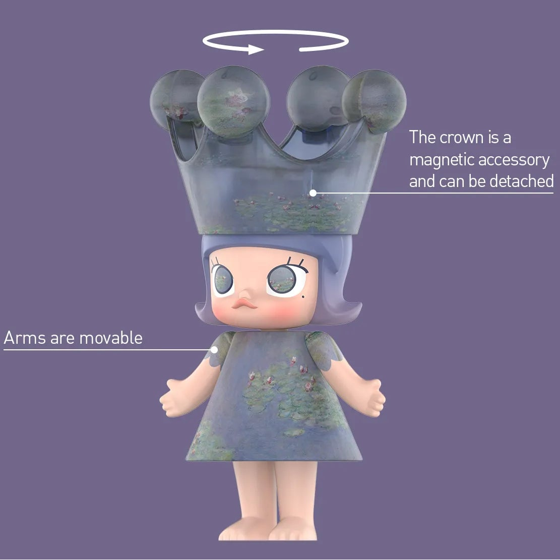 MEGA ROYAL MOLLY 400% Monet-Les Nymphéas