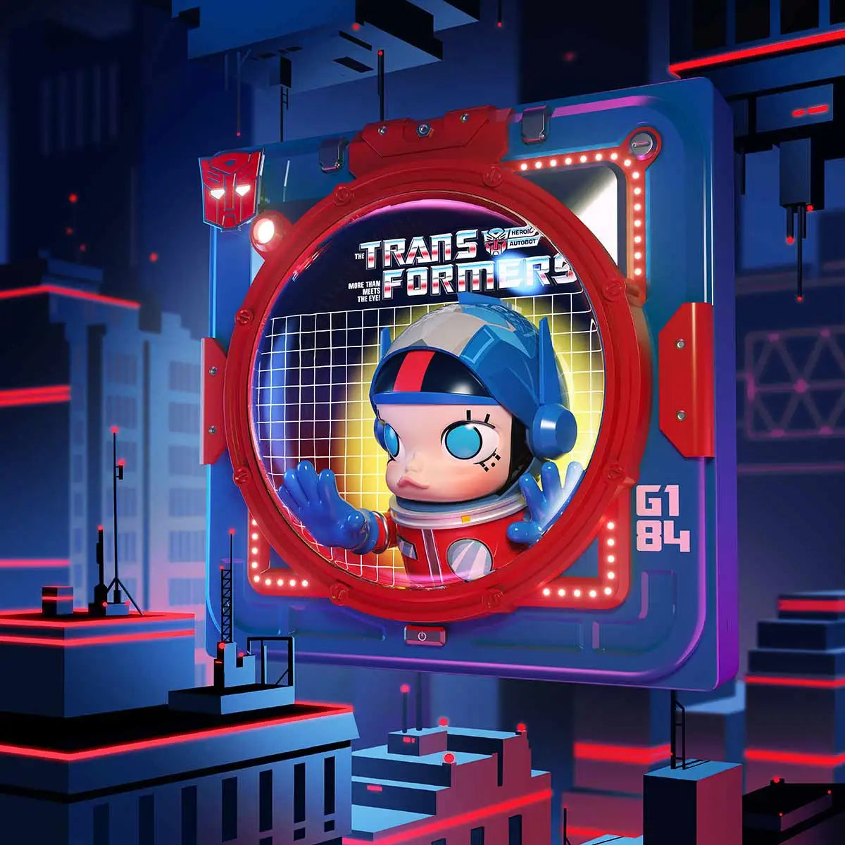 POP MART MEGA SPACE MOLLY Optimus Prime “IN SPACE” 3D Painting