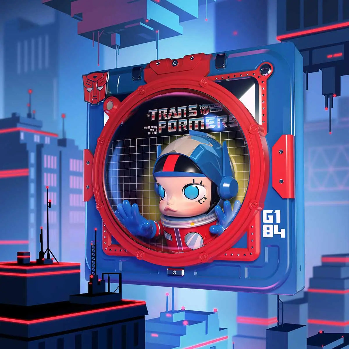 POP MART MEGA SPACE MOLLY Optimus Prime “IN SPACE” 3D Painting