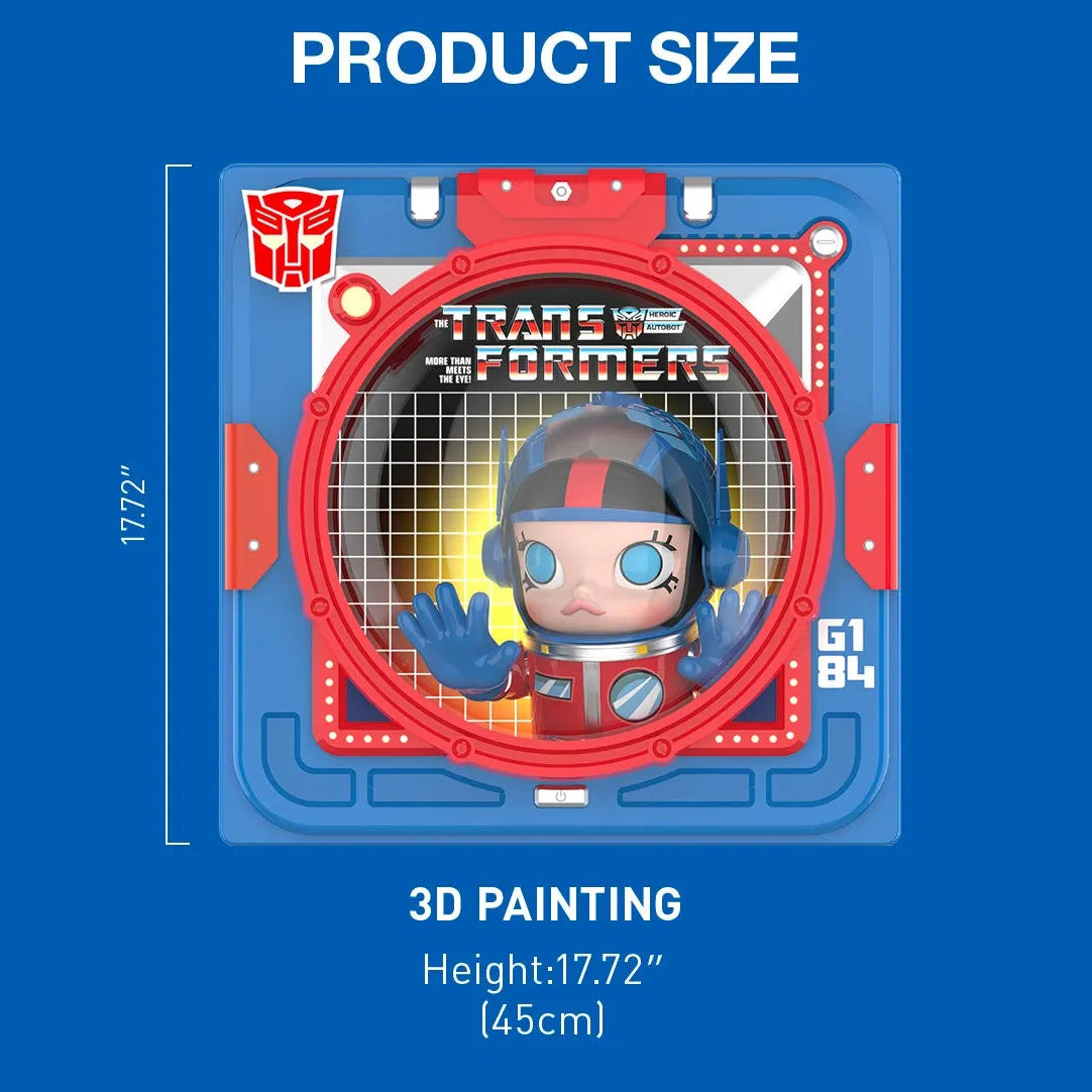 POP MART MEGA SPACE MOLLY Optimus Prime “IN SPACE” 3D Painting