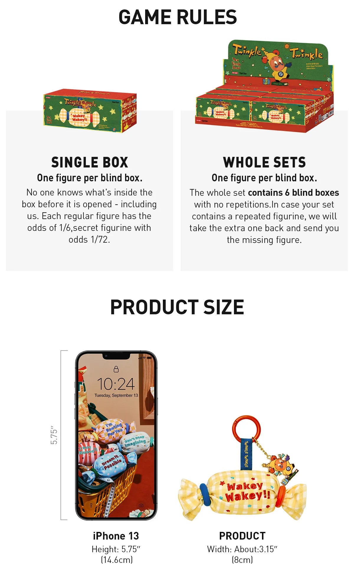 Twinkle Twinkle Be a Little Star Series-Mini Bag Pendant