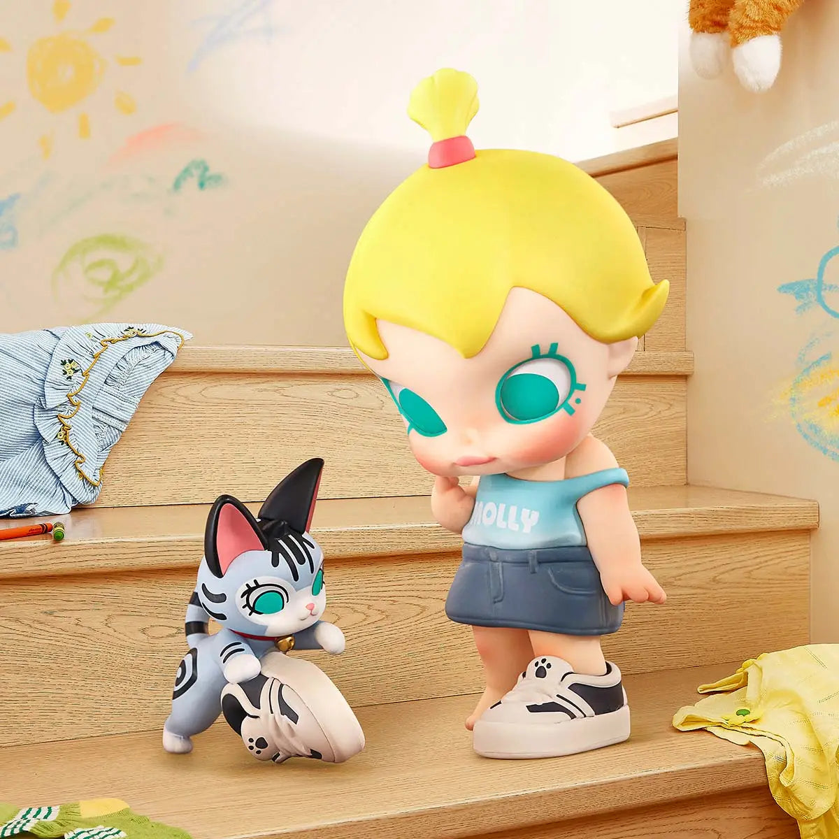 POP MART Baby Molly & Baby Tabby Series Figures