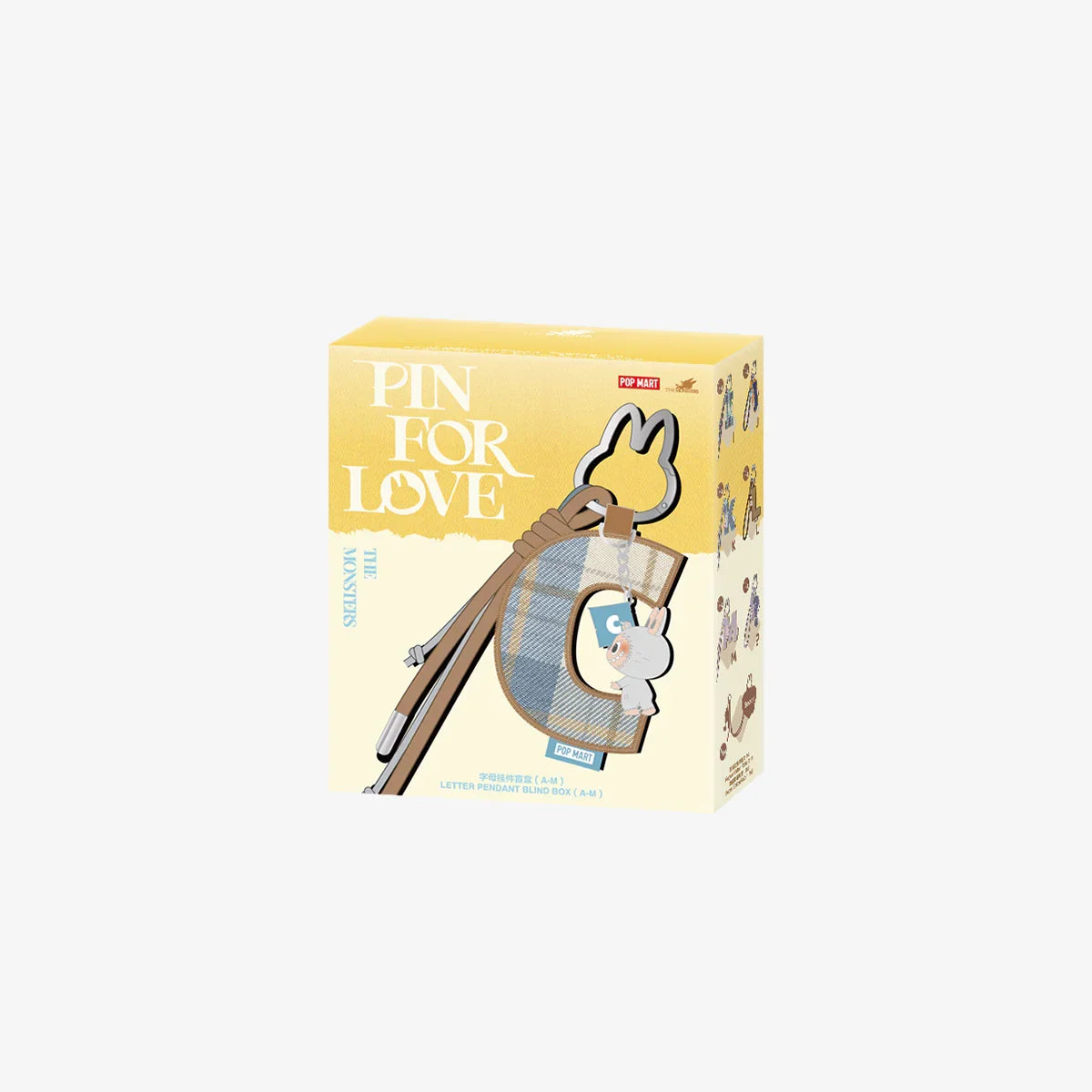 THE MONSTERS Pin for Love Series- Letter Pendant Blind Box (A-M)