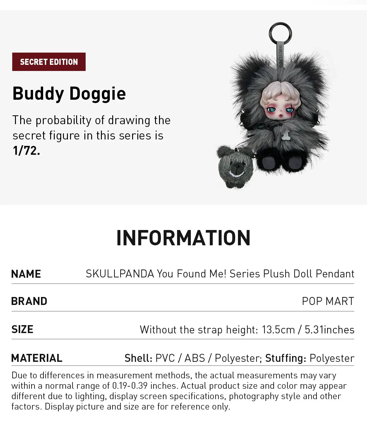 Skullpanda Popmart Series Plush Pendant - You Found Me! – ri-son